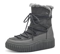 s.Oliver Damen Stiefeletten zum Schnüren Wasserabweisend Vegan, Grau (Dark Grey), 39 EU