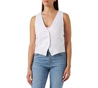 s.Oliver Women's 2131079 Weste, weiß 0100, 36