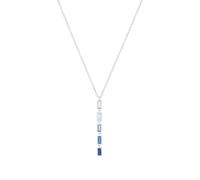 s.Oliver Damen Y-Collier 2031402 Silber Zirkonia blau