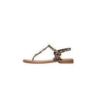 Zehentrenner in Leder-Optik 39 beige|mehrfarbig 2178749.93A1.39