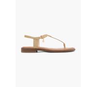 s.Oliver Zehentrenner-Sandale Beige, Damen, Größe: 38, Material: Textil/Synthetik