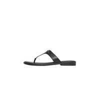 Zehentrenner-Sandalen aus Leder mit dekorativem Detail 41 schwarz 2177550.9999.41
