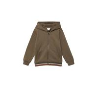Zip-Hoodie mit Elastikbund und großem Rückenprint 116/122 braun 2170171.8917.116_122