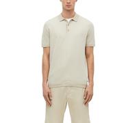 Zweifarbiges Strickpolo aus reiner Baumwolle M beige 2179440.8148.M
