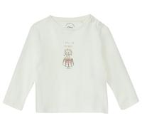 Baumwoll-Shirt mit Frontprint 74 creme|weiß 2168981.0210.74