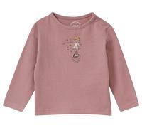 Baumwoll-Langarmshirt mit Frontprint 68 pink 2169190.4450.68