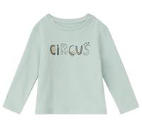 Baumwoll-Shirt mit Stickerei und Print 80 türkis 2168982.6145.80