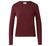 Strickpullover S.OLIVER, Damen, Gr. 44, rot (dunkelrot), Obermaterial: 72% Viskose, 28% Polyester, unifarben, regular fit taillenbedeckt, ohne Ausschnitt, Rippbündchen, Pullover, mit Stehkragen (81677