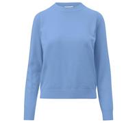 Strickpullover S.OLIVER, Damen, Gr. 44, light blau, Obermaterial: 72% Viskose, 28% Polyester, unifarben, regular fit taillenbedeckt, ohne Ausschnitt, Rippbündchen, Pullover, mit Stehkragen (81488136-4