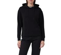 Hoodie S.OLIVER, Damen, Gr. 44, schwarz, Sweatware, Obermaterial: 47% Modal, 41% Polyester, 12% Elasthan, unifarben, casual, regular fit Po-bedeckend, ohne Ausschnitt, Langarm Rippbündchen, Sweatshirt