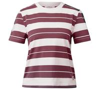 Verkürztes Baumwoll-Streifen-T-Shirt mit Patch 34 rot|weiß 2167882.39G6.34