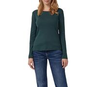 s.Oliver RED LABEL Slim Fit Langarmshirt aus reiner Baumwolle in Dunkelgruen, Größe 40