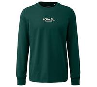 Longsleeve aus Baumwolle mit Rippbündchen und Logo XXL grün 2169157.79D1.XXL