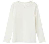 Slim-Fit-Longsleeve aus Rippware mit Schleifendetail 92/98 creme|weiß 2169444.0210.92_98