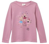 Longsleeve im Regular Fit mit Glitzerprint 92/98 Rosa 2169442.4189.92_98