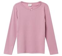 Slim-Fit-Longsleeve aus Rippware mit Schleifendetail 92/98 pink 2169444.4189.92_98