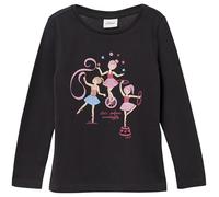 Longsleeve im Regular Fit mit Glitzerprint 104/110 grau 2169442.9866.104_110