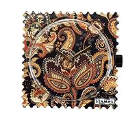 S.T.A.M.P.S Uhrengehäuse mit dem Motiv Paisley, quadratisch aus Kunststoff gefertigt, 105266