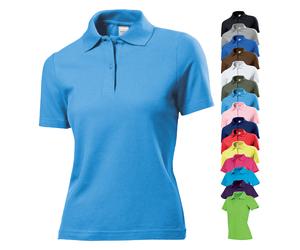 S519 Stedman® kurzarm Polo für Damen Grey Heather S
