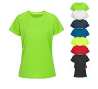 Stedman Apparel Damen Sport T-Shirt Active 140 Raglan/st8500, Blau (Marina Blue), Small