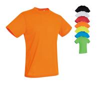 S8600 Stedman® ACTIVE COTTON TOUCH Rundhals Sport T-Shirt kurzarm Herren Cyber Orange XL