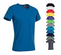S9010 Stedman® BEN V-Ausschnitt T-Shirt kurzarm Herren Black Opal S