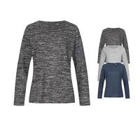 Stedman Knit Long Sleeve Women - Dark Grey Melange - S