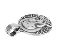 S925 Silber Jungfrau Maria Halskette 1,5 x 1,5 cm Handgefertigter Retro-Anhänger