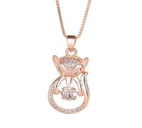 S925 Sterling Silber Fuchs-Schmuck Fuchs Kette Halskette für Damen Fuchs-Themen-Geburtstags-Geschenke für Mädchen Frauen