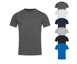 S9610 Stedman® CLIVE V-Ausschnitt T-Shirt kurzarm White M