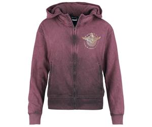 Sabaton Valor Courage Honor Kapuzenjacke weinrot in S