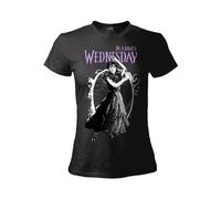 Sabor srl T-Shirt Mittwoch Be a Raven. T-Shirt Wednesday Familie Addams. Damen-T-Shirt aus Baumwolle., Schwarz , XXL