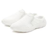 Sabot JOHN DEVIN "Clog, Pantolette, Schlappen, Slipper, Slip-On-Sneaker", Herren, Gr. 46, weiß, Obermaterial: 80% Lederimitat, 20% Textilmaterial. Decksohle: 100% Textilmaterial. Futter: 100% Textilma