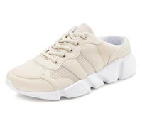 Sabot LASCANA, Damen, Gr. 41, beige, Obermaterial: 100% Textilmaterial. Futter: 100% Textilmaterial. Decksohle: 100% Textilmaterial. Laufsohle: 100% Synthetik, unifarben, casual, Schuhe Clog, Sneaker,