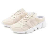 Sabot LASCANA, Damen, Gr. 42, beige, Obermaterial: 100% Textilmaterial. Futter: 100% Textilmaterial. Decksohle: 100% Textilmaterial. Laufsohle: 100% Synthetik, unifarben, casual, Schuhe Clog, Sneaker,