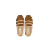 Sabot MARC O'POLO "aus geöltem Veloursleder", Damen, Gr. 43, braun (pure camel), Obermaterial: 100% Leder, unifarben, Schuhe Sabot (28347804-43) pure camel