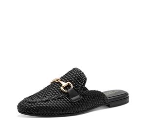 Sabot MARCO TOZZI BY GMK, Damen, Gr. 37, schwarz, Lederimitat, unifarben, Schuhe Sabot, Blockabsatz, Schlupfschuh, Businessschuh mit eleganter Schmuckspange (85778646-37) schwarz