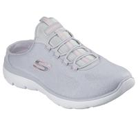 Sabot SKECHERS "SUMMITS-SIMPLY SWEET", Damen, Gr. 37, hellgrau, Textil, Schuhe Sabot, Freizeitschuh, Sommerschuh, Hausschuh mit weicher Innensohle (70619640-37) hellgrau