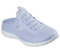 Sabot SKECHERS "SUMMITS-SIMPLY SWEET", Damen, Gr. 43, peri, hellblau, Textil, Schuhe Sabot, Freizeitschuh, Sommerschuh, Hausschuh mit weicher Innensohle (28488817-43) peri, hellblau