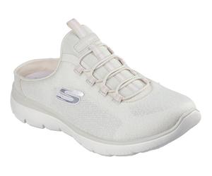Sabot SKECHERS "SUMMITS-SIMPLY SWEET", Damen, Gr. 43, weiß (natur), Textil, Schuhe Sabot, Freizeitschuh, Sommerschuh, Hausschuh mit weicher Innensohle (62901717-43) natur