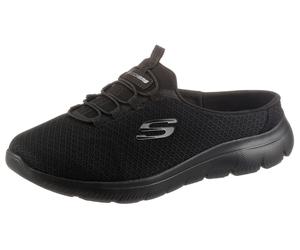 Sabot SKECHERS "SUMMITS SWIFT STEP", Damen, Gr. 41, schwarz, Textil, Schuhe Sabot, Sommerschuh, Schlappen, Schlupfschuh in veganer Verarbeitung, Topseller (29890450-41) schwarz