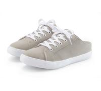 Sabot VIVANCE "Sneaker, Clog, Slip-On-Sneaker", Damen, Gr. 36, grau (hellgrau), Obermaterial: 100% Textilmaterial. Decksohle: 100% Textilmaterial. Futter: 100% Textilmaterial. Laufsohle: 100% Syntheti