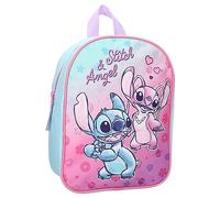Sac à dos STITCH et ANGEL Hello Cutie Disney Lilo & Stitch - Sac à dos pour enfants | école maternelle - couleur rose - dimensions 29 x 22 x 9 cm, multicolore, taille unique