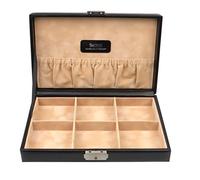 SACHER Manufaktur Uhrenschatulle für 6 Taschenuhren Classic Echtleder