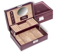 Sacher New Classic Jewellery Case Britta Bordeaux
