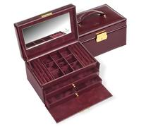 SACHER Schmuckkasten Elly acuro/bordeaux (Leder)