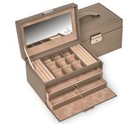SACHER Schmuckkasten Elly nature/taupe (Leder)
