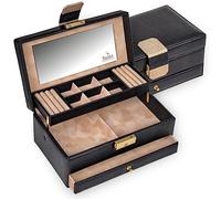 Schmuckkasten Helen saffiano/schwarz