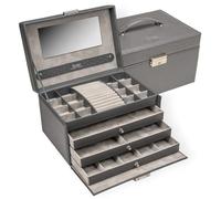 SACHER Schmuckkasten Karen granello/grau (Vollrindleder)