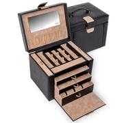 SACHER Schmuckkasten Marta - Handmade in Germany - Breite 27 cm (schwarz | saffiano)